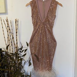 Blush Jus Dress - Rose Gold